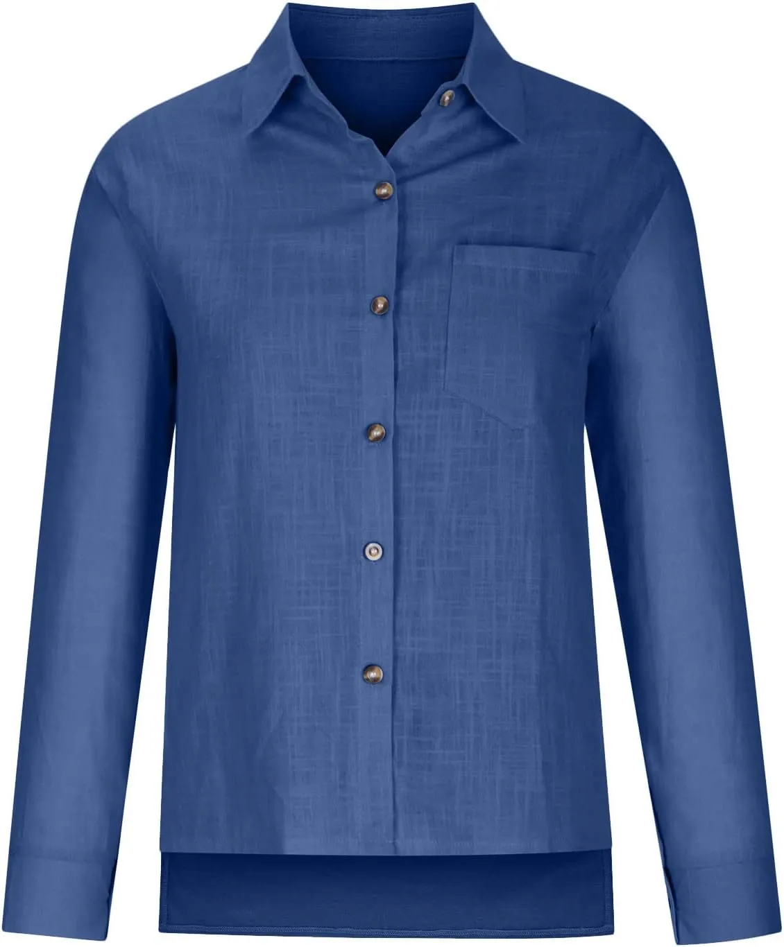 Womens Cotton Linen Button Down Shirts Long Sleeve Collared Gauze Tops Business Casual Blouses Loose Summer Tshirts