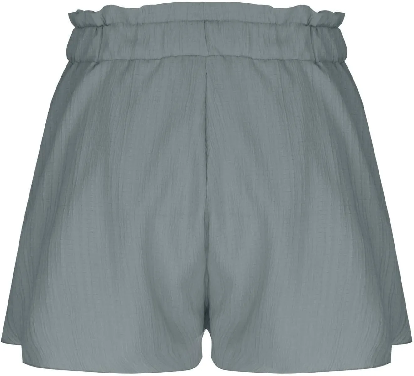 Womens Flowy Linen Shorts High Waist Wide Leg Beach Vacation Pants Cute Drawstring Boho Simple Palazzo Paperbag Shorts