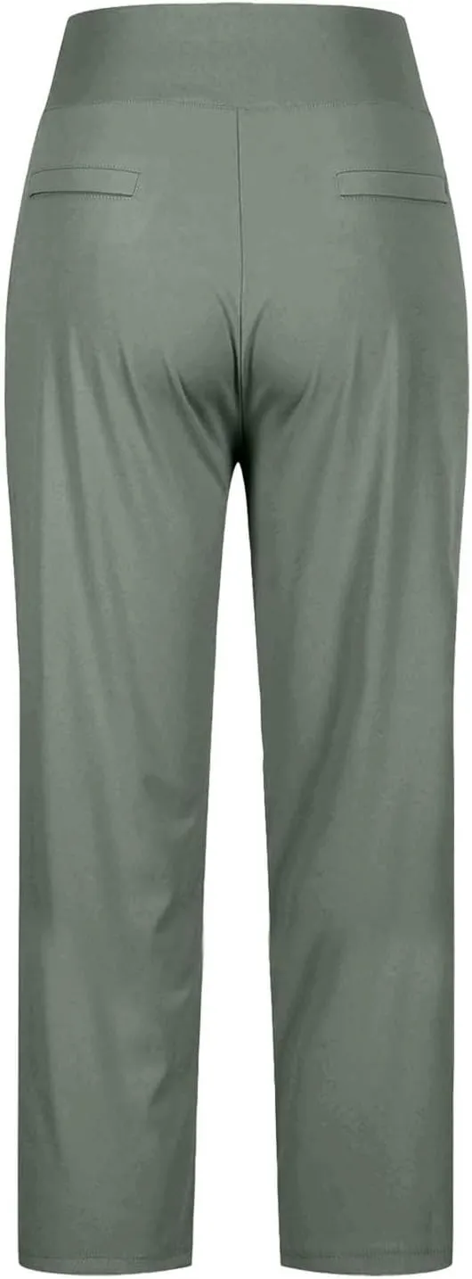 Womens High Waist Bootcut Dress Work Pants with Pockets, Casual Business Trousers Stretchy Office Slacks