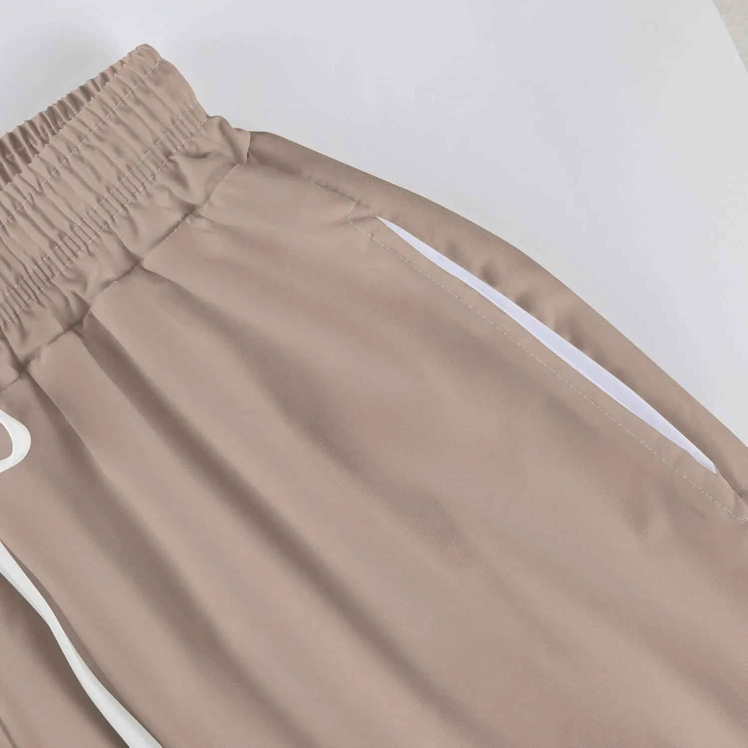 Women's Palazzo Pants Dressy Casual Wide Leg Slacks Elastic Waist with Pockets Lounge Flowy Pants