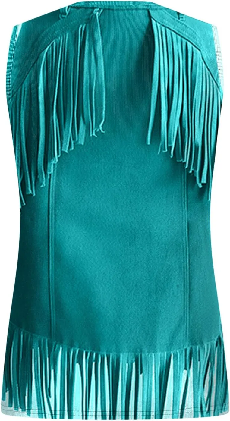 Women's Summer Sleeveless Tops Western Ethnic Style Print Feather Graphic Tank Top Slim Stretchy Workout Shirt Tee