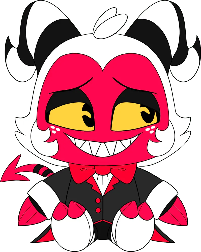 Youtooz Plush Shoulder Rider: Helluva Boss - Date Night Moxxie 6 Pulgadas
